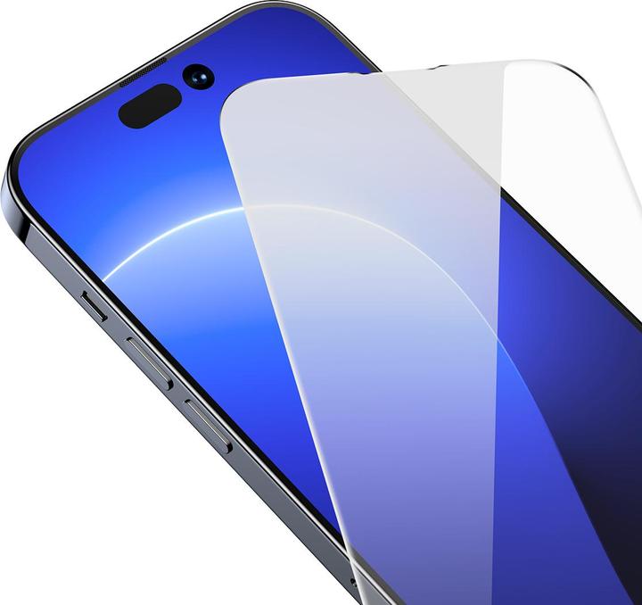 Immagine prodotto Baseus Pellicola EasyStick in vetro temperato Tuttovetro iP14 (Confezione da 2) (2 pz., Apple iPhone 14 Pro)