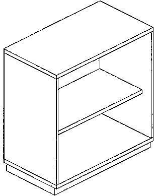 Produktbild FM Büromöbel LENA - Sideboard (80 x 44.5 x 72.5 cm)