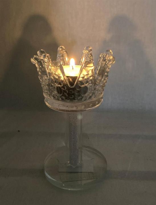 Actual product image GuGus Glass tealight holder crown