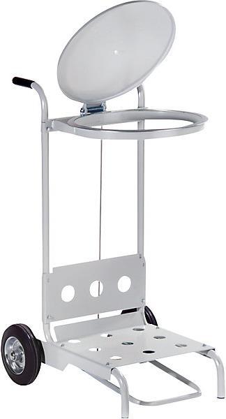 Produktbild kaiserkraft Pedal-Abfallsackhalter aus Stahl, mobil (120 l)