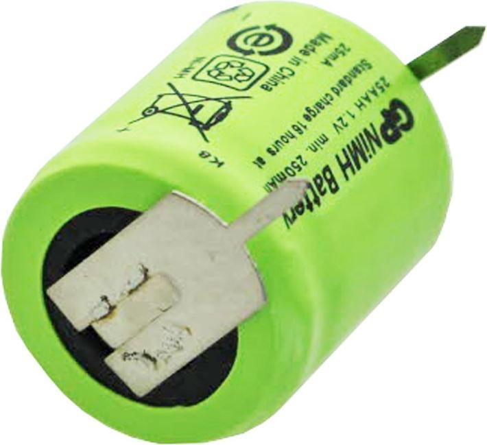 Actual product image GP Batteries Akku Sanyo N-110AA, 1/3 AA Mignon mit 1-er Print Kontakten (1/3 AA, 110 mAh)