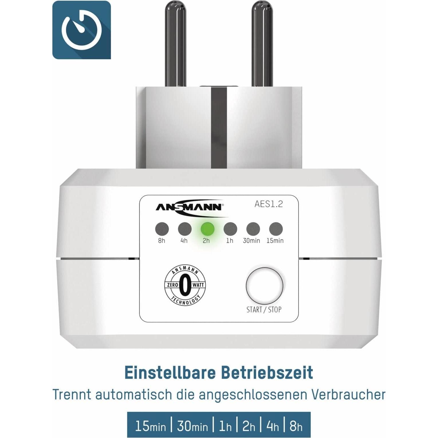 Thumbnail - Ansmann, Smart Plug, Steckdose Zero Watt AES1 wei zeitgesteuert, kein Strom im Standby