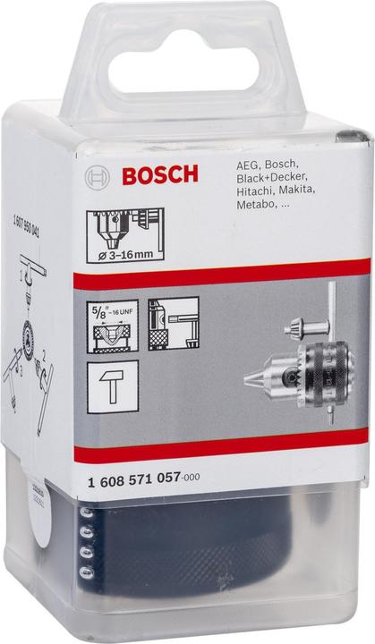 Produktbild Bosch Professional Zubehör Zahnkranzbohrfutter bis 16 mm, 5/8-Zoll 16UNF