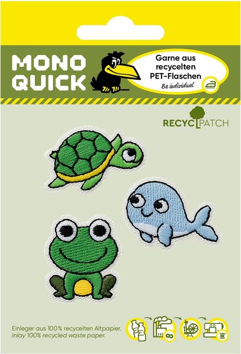 Produktbild Mono Quick Recycl-Patch Wasserwelt Trio (1 Stk., 3 x 2.40 cm)