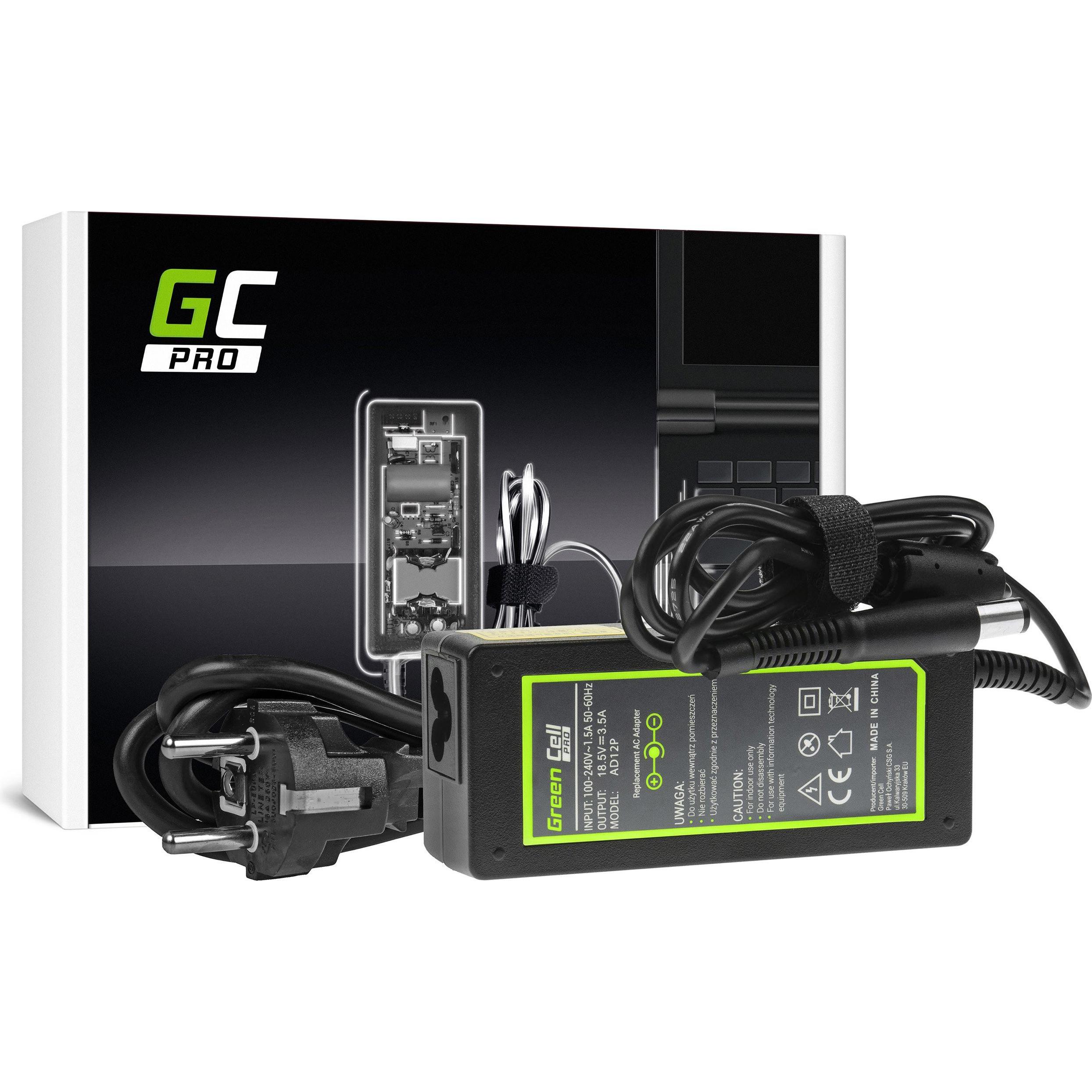 GreenCell Cell AD12P Netzteil & Spannungsumwandler Indoor (65 W), Notebook Netzteil, Schwarz