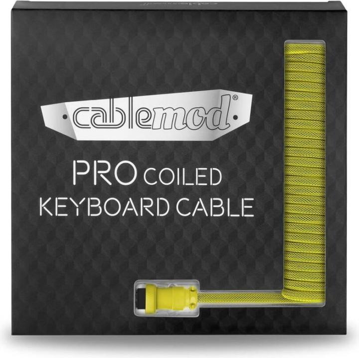 Actual product image CableMod Pro Coiled Keyboard Cable USB-C to USB Type A, Dominator (1.50 m, USB 2.0)