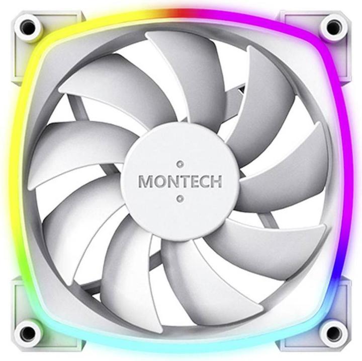 Produktbild Montech AX120 PWM ARGB Lüfter - 120mm, weiss (120 mm, 1 x)