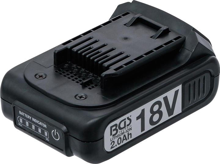 Actual product image BGS Replacement Battery Li-Ion 18 V / 2.0 Ah for Cordless Impact Wrench 9928 (18 V)