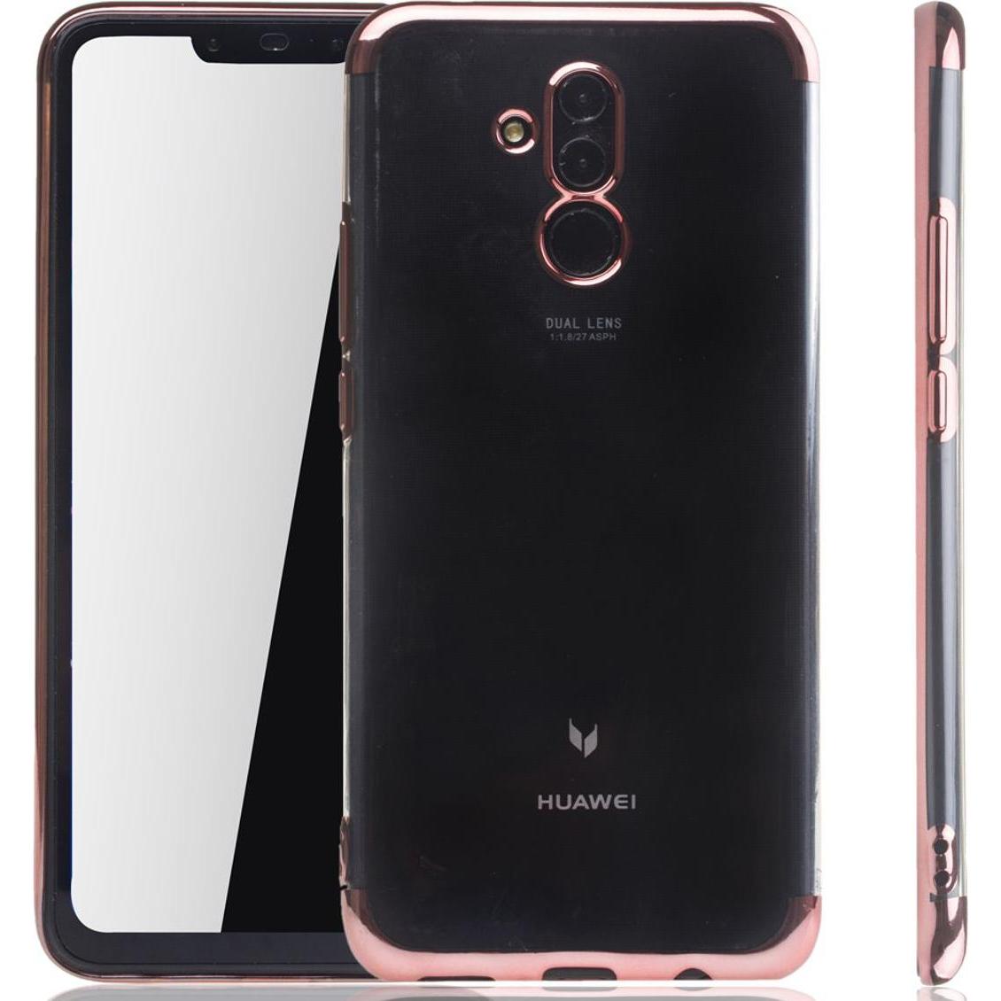 König Design Handy Hülle Schutz Case für Huawei Mate 20 Lite Durchsichtig Transparent Pink (Huawei Mate 20 Lite), Smartp...