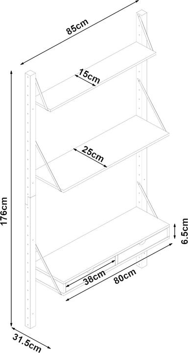 Valori nutrizionali e ingredienti En.Casa Overath (85 x 31.50 x 176 cm)