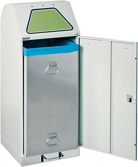 Immagine prodotto kaiserkraft Sistema di raccolta dei rifiuti riciclabili, sportello di accesso a pedale (75 l)