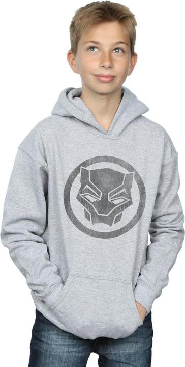 Immagine prodotto Black Panther Distressed Icon Felpa con Cappuccio Ragazzi (128)
