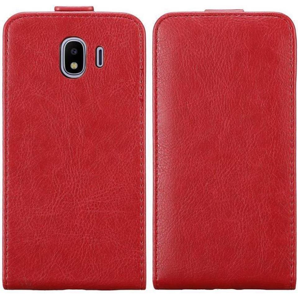Thumbnail - Cadorabo Flip wie Invisible Cover (Samsung Galaxy J4 (2018)), Smartphone Hülle, Rot