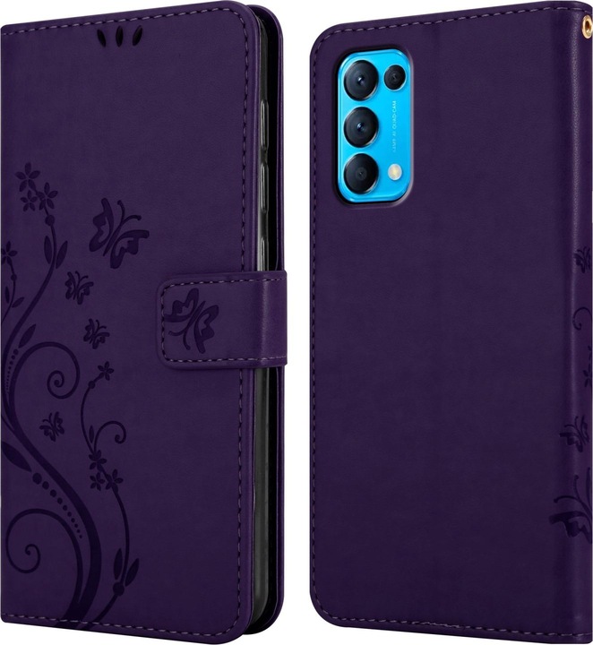 Actual product image Cadorabo Flower Book cover (Oppo Find X3 Lite)