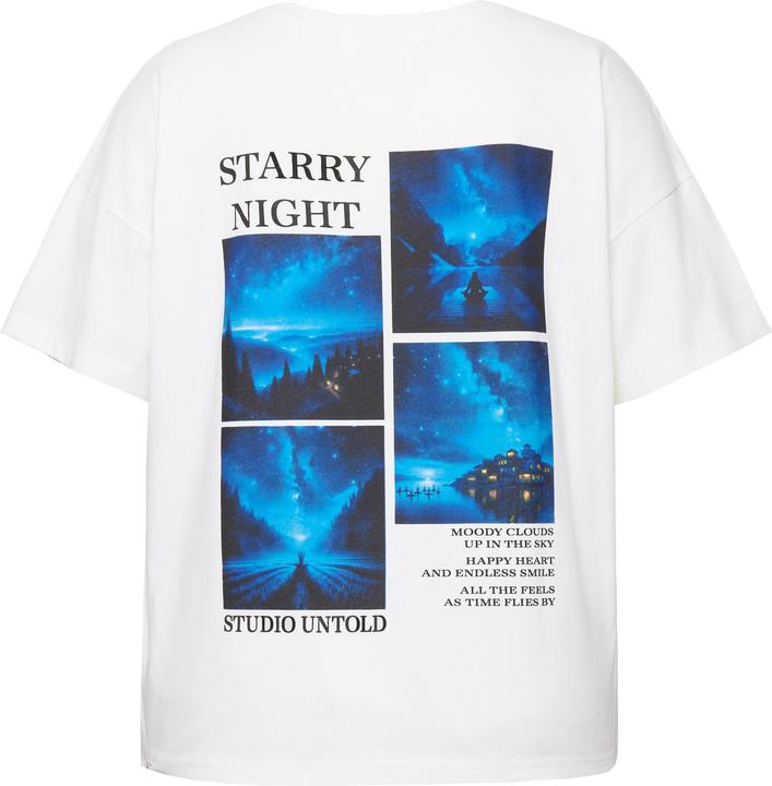 Immagine prodotto Studio Untold Maglia dal taglio oversize con stampa sul retro, scollo a girocollo e mezze maniche (42, 44)