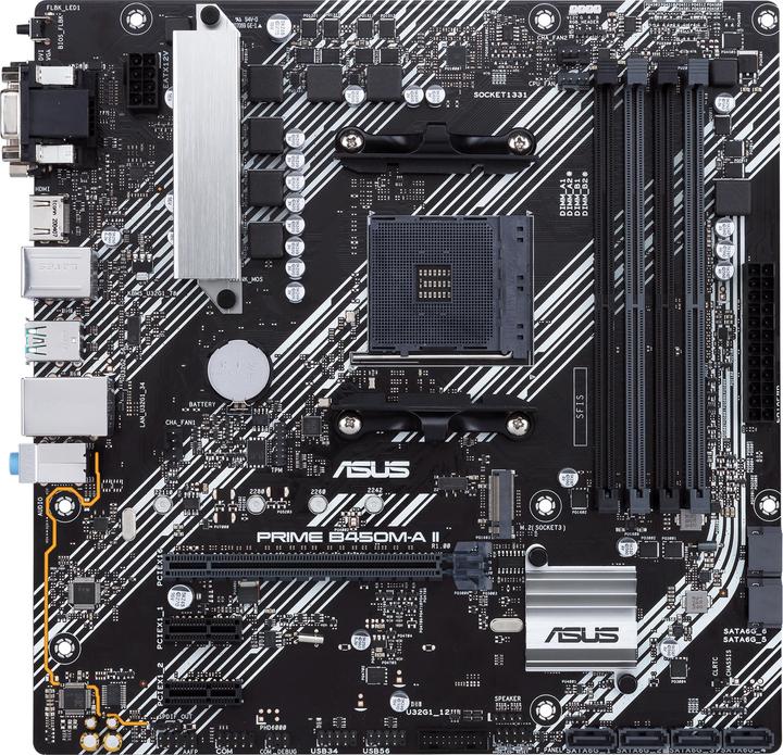 ASUS PRIME B450M-A II (AM4, AMD B450, mATX)