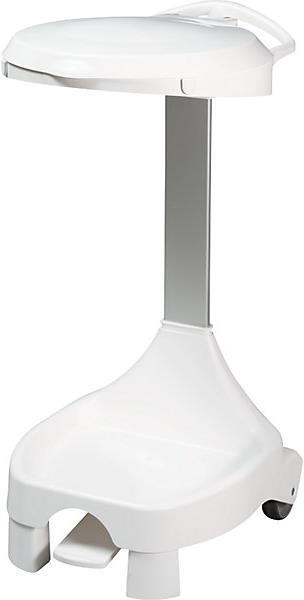 Image du produit kaiserkraft Porte-sac poubelle à pédale en plastique (120 l)