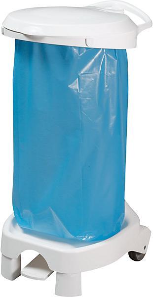Image du produit kaiserkraft Porte-sac poubelle à pédale en plastique (120 l)