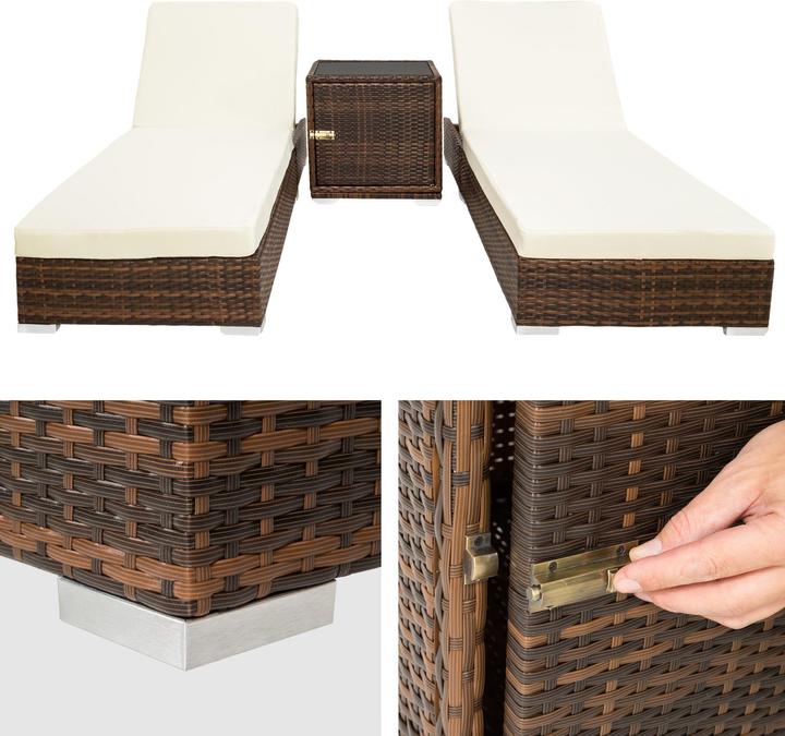 Produktbild tectake Sonnenliegen (184 cm)