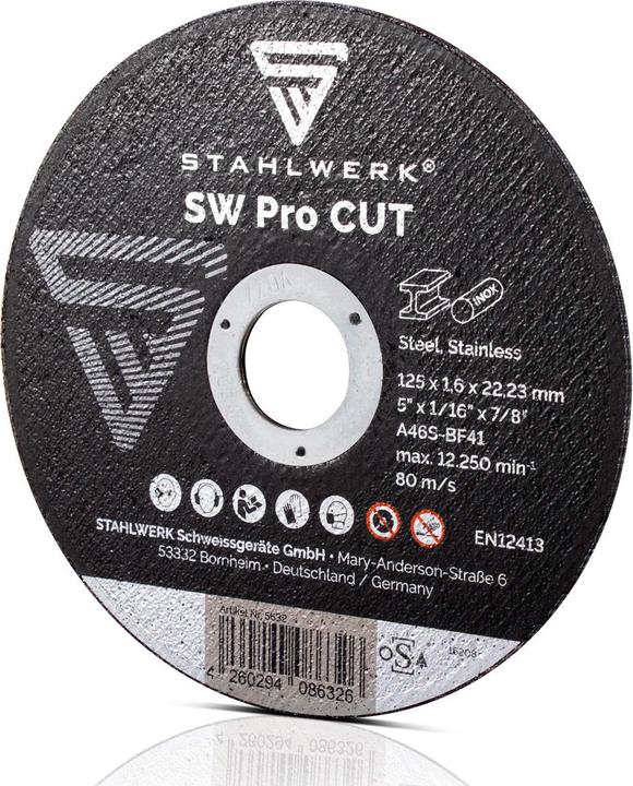 Immagine prodotto Stahlwerk SW Pro Cut disco da taglio/disco da smerigliatura Ø125 mm, set di 25 pezzi