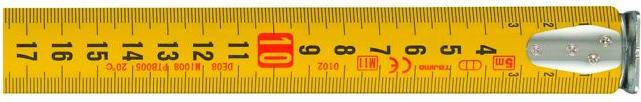 Actual product image Tajima Roller tape measure, non-slip housing extra sturdy (10 m)