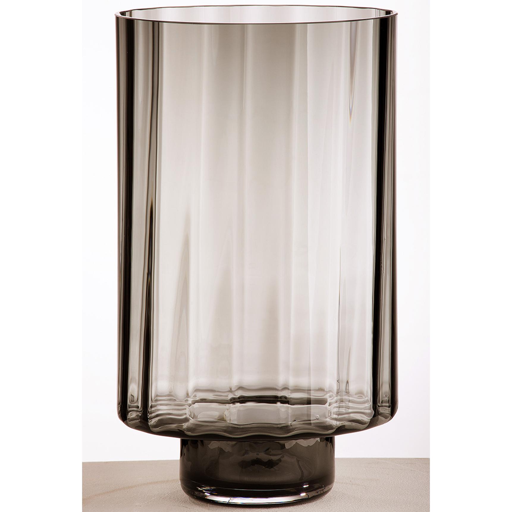 Gilde, Windlicht, Novus Rauchglas H: 30 cm (1 x, 18 x 18 x 30 cm)