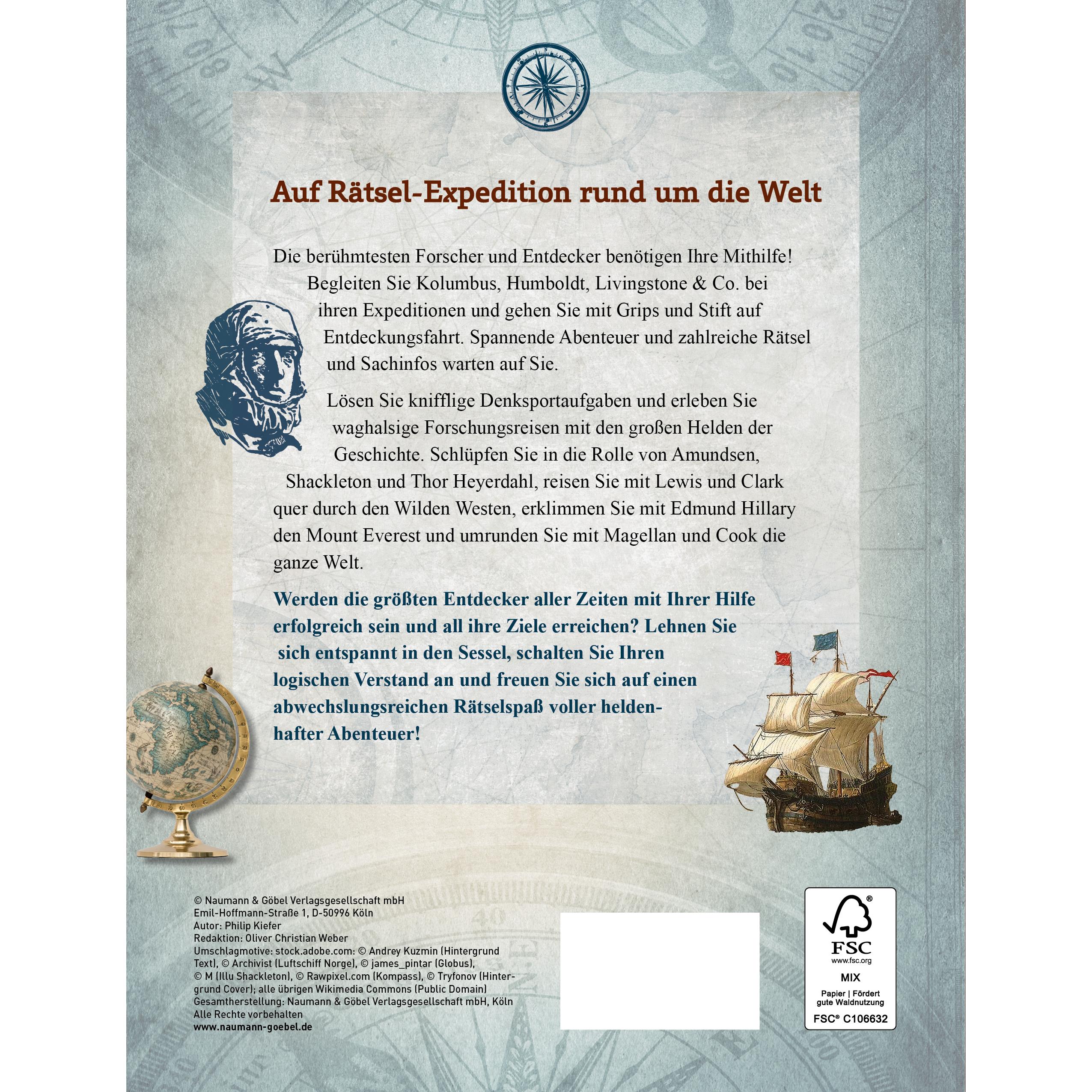 Thumbnail - Logikrätsel Die grossen Entdecker, Ratgeber von Philip Kiefer