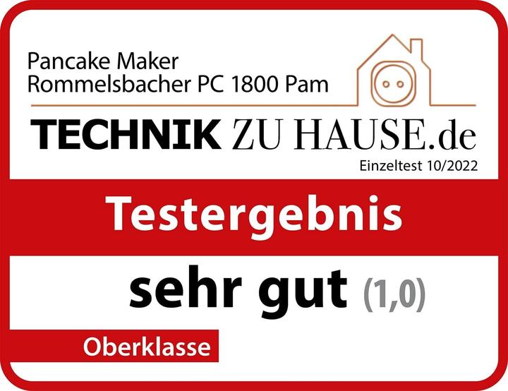 Actual product image Rommelsbacher Pancake Maker PC 1800