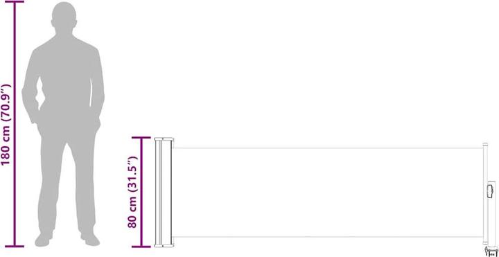 Produktbild vidaXL Seitenmarkise (3 m)