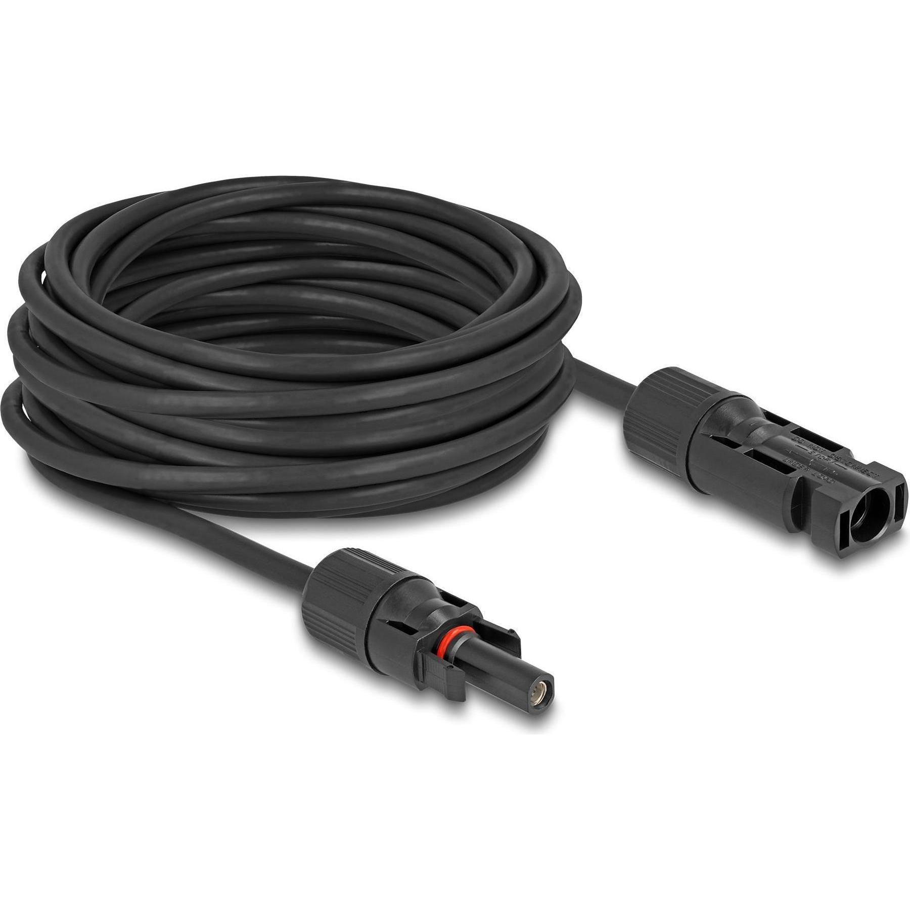 Delock, Zubehör Solarenergie, Anschlusskabel Stecker zu Buchse 4 mm², 10 m (Solarstecker)