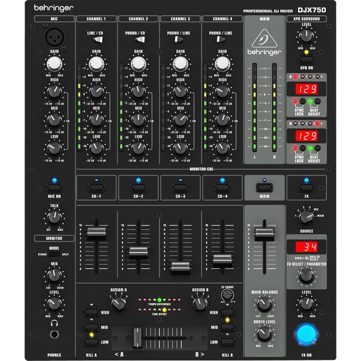 Behringer Djx750 (Clubmixer), Mischpult, Schwarz