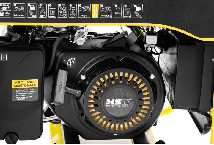 Produktbild MSW Inverter Stromerzeuger Benzin Stromaggregat Generator 3800 W 230 V AC manuell (3800 W, 5 l)