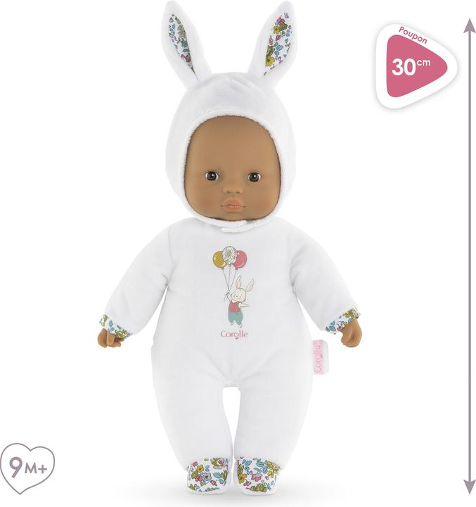Image du produit Corolle Mon Doudou Sweet Heart Bébé Poupée - Lapin blanc, 30 cm