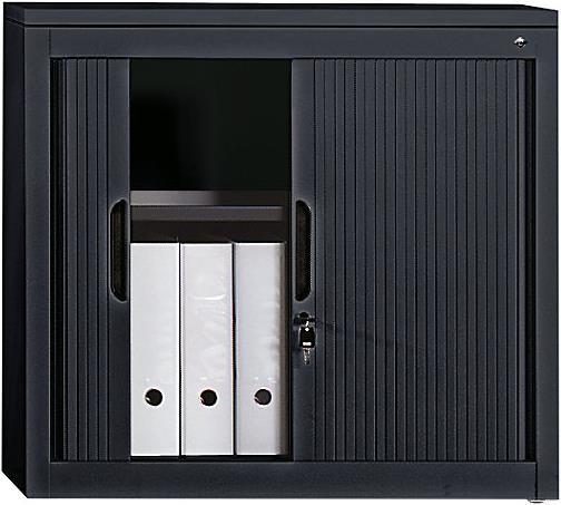 Image du produit C+P Armoire à rideau avec store horizontal (80 x 42 x 72 cm)