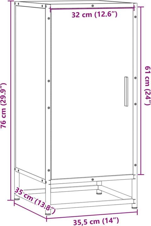 Image du produit vidaXL Sideboard (35.50 x 35 x 76 cm)