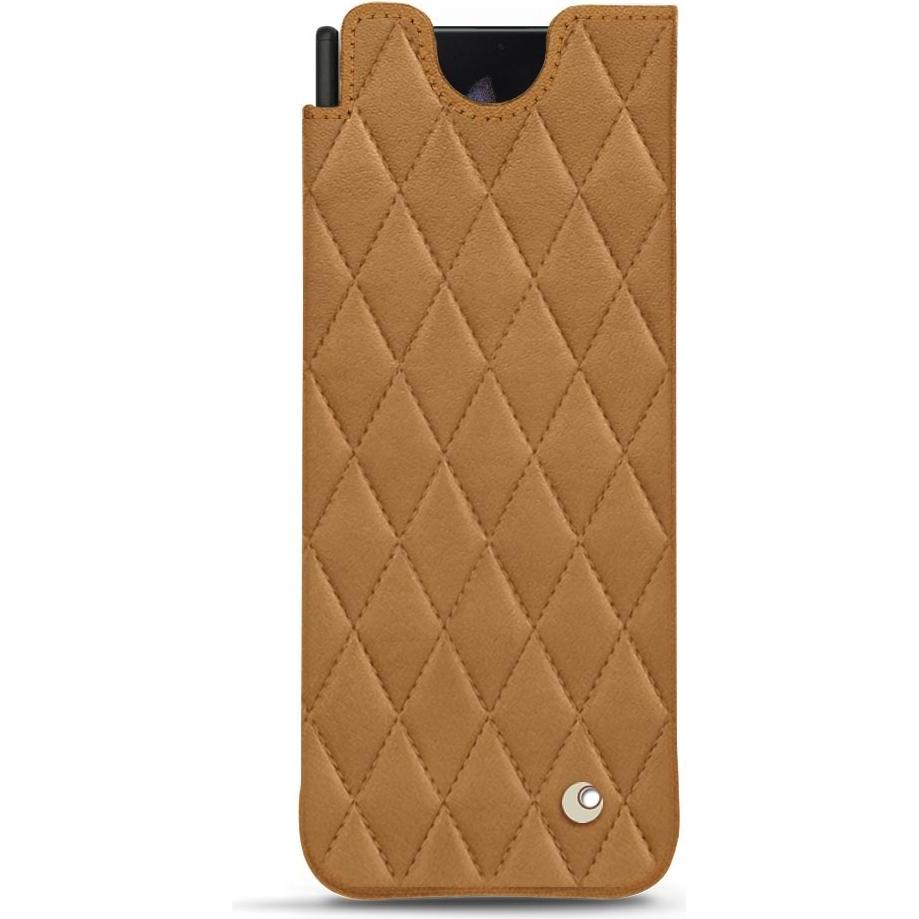 Noreve Lederschutzhülle (Samsung Galaxy Z Fold3), Smartphone Hülle, Braun