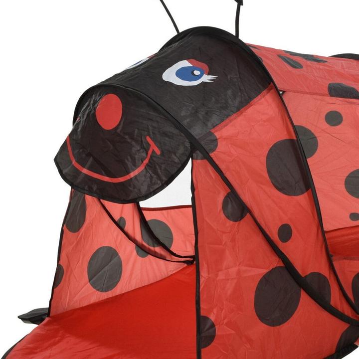 Actual product image Mojawo Kinder Pop-Up Strandmuschel Strandzelt Sichtschutz Zelt rot UV 50+ (Pitching tent)