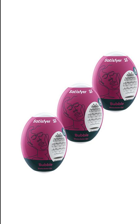 Productafbeelding Satisfyer Masturbator Ei Set - Bubbel - 3 stuks