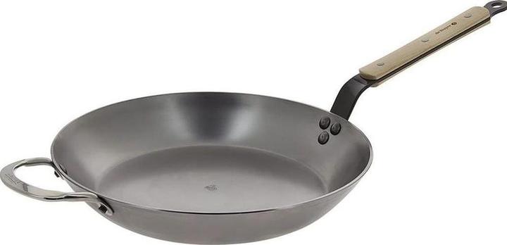 Image du produit de Buyer Poêle à Frire Ronde B Bois 32cm (Poêle à frire, Acier inoxydable, 32 x 4.50 cm)