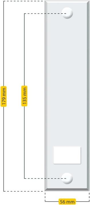 Produktbild Schellenberg Abdeckplatte Standard 53202, 13,5 cm, wei