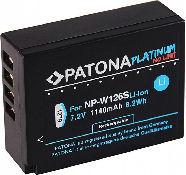 Actual product image Patona Platinum battery Fuji NP-W126S (Camera battery)