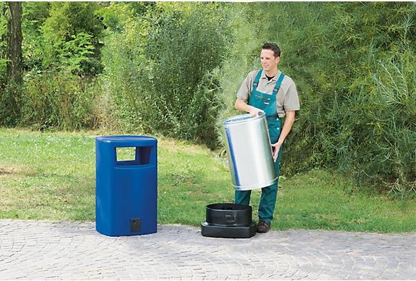 Produktbild kaiserkraft Abfallsammler aus Kunststoff für aussen (80 l)
