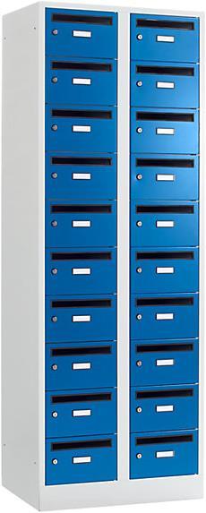 Light grey, Gentian blue
