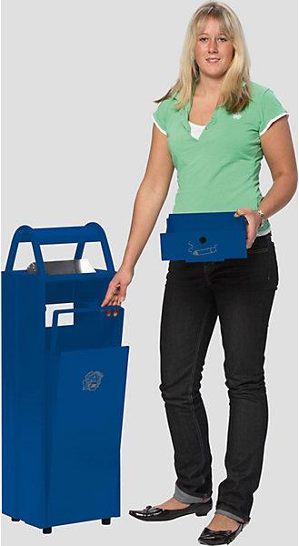 Image du produit kaiserkraft Collecteur de déchets avec cendrier et toit de protection contre la pluie (35 l)