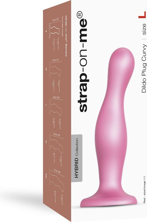 Immagine prodotto Strap-on-me Dildo Plug Curvy Metallic Sugar Pink L