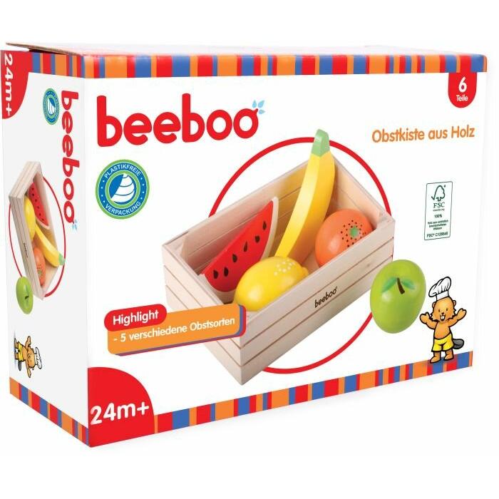 Beeboo BEK Obst in Holzkiste, 6 Teile