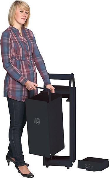 Actual product image kaiserkraft Waste bin with ashtray and rain cover (35 l)