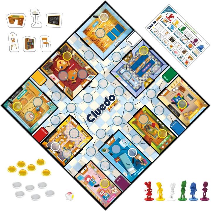 Productafbeelding Hasbro Gaming Cluedo Junior 2-in-1 Brettspiel (Engels, 2 - 6 Spelers)