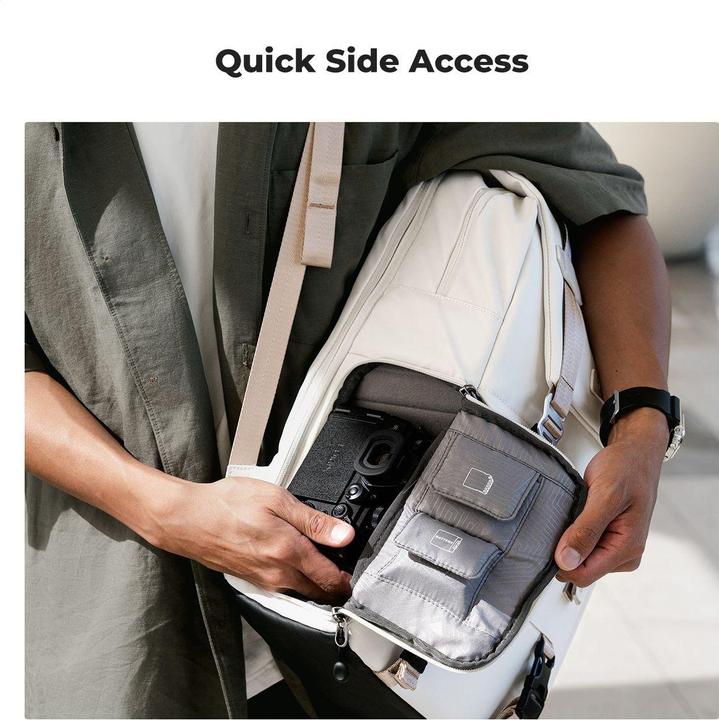 Actual product image K&F Concept Backpack 20L Urban Wander 01 (Beige) (Photo backpack, 20 l)