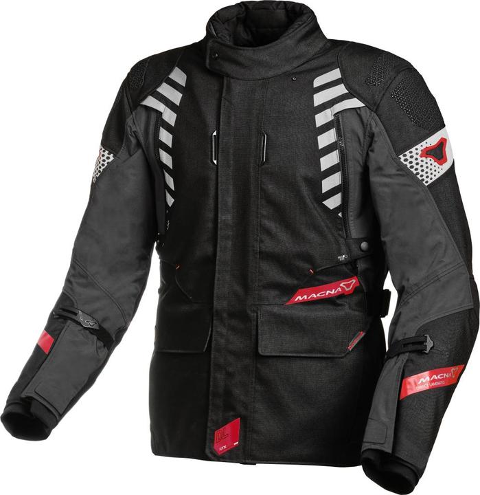 Produktbild Macna ULTIMAX Textiljacke schwarz-rot M (Herren, M)